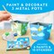 National Geographic Summer Flower & Herb Gardening Kit for Kids - Gardening Set with 3 Stainless Steel Pots, Paint & Stickers, Outdoor Toys, Craft Kits, Kids Plant Growing Kit, Easter Basket Stuffers